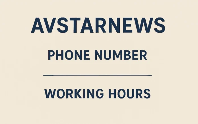 AVStarNews Phone Number & Working Hours: Contact Information